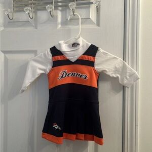 NFL Denver Broncos Kids Cheerleader Jersey - Orange and Navy